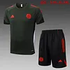 2025/2026 Bayern Munich pre-match training Dark Green Shirt+Shorts 1:1 Thai Quality