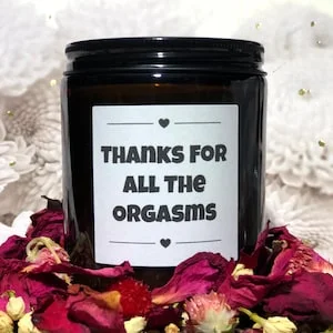 pornhint Pornhint Candle  - Gift Candle - Thanks For The Orgasms - gift for boyfriend, gift for husband, gift for wife