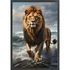 Lion-11CT Stamped Cross Stitch 40*70cm(Big Size) tapestrymarket