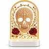 DIY Diamond Art LED Night Light &ndash; Light-Up Table Decor, Double-Sided Printed DIY Crystal Pearl Painting Decoration for Holiday & Gifts(Skull)