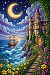 Luxury AB Velvet Diamond Painting Kit - Scenery
