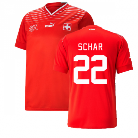 Maillot Suisse Fabian Schar 22 Domicile Coupe du monde 2022