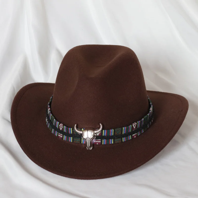 Men's casual ethnic western cowboy hat