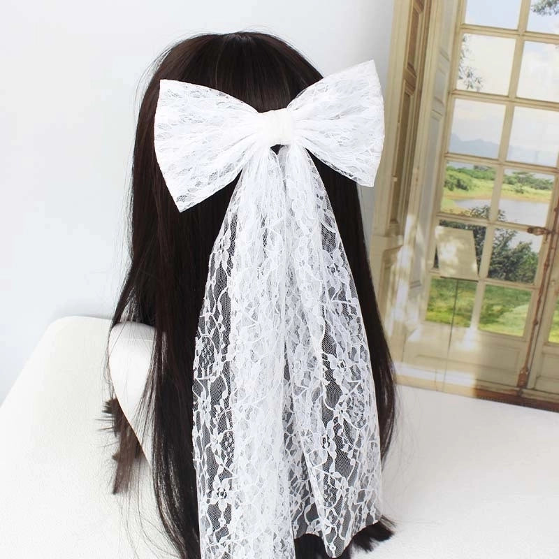 Women’s Casual IG Style Bow Knot Pearl Birdcage Veils
