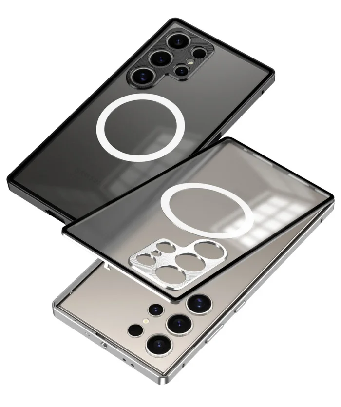 Samsung S25U Metal Magnetic Half-cover Anti-fall Protective Cover