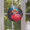 DIY Flamingo Acrylic Special Shape Diamond Painting Clock