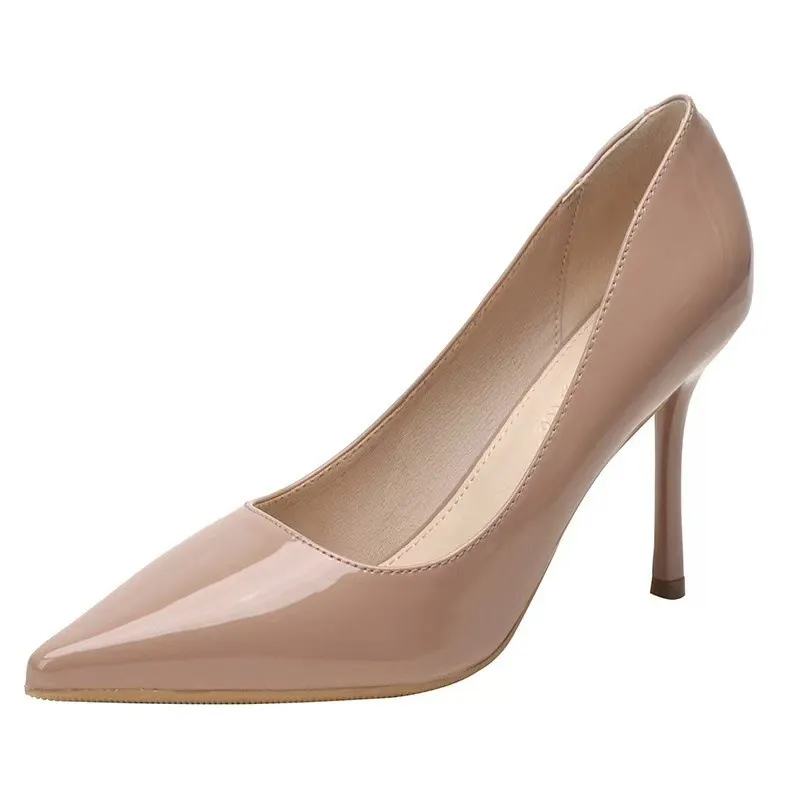 Breakj Breakj Summer New Simple French Nude Pointed Flat Shoes Soft Soles Shoes Commuting Single Shoes