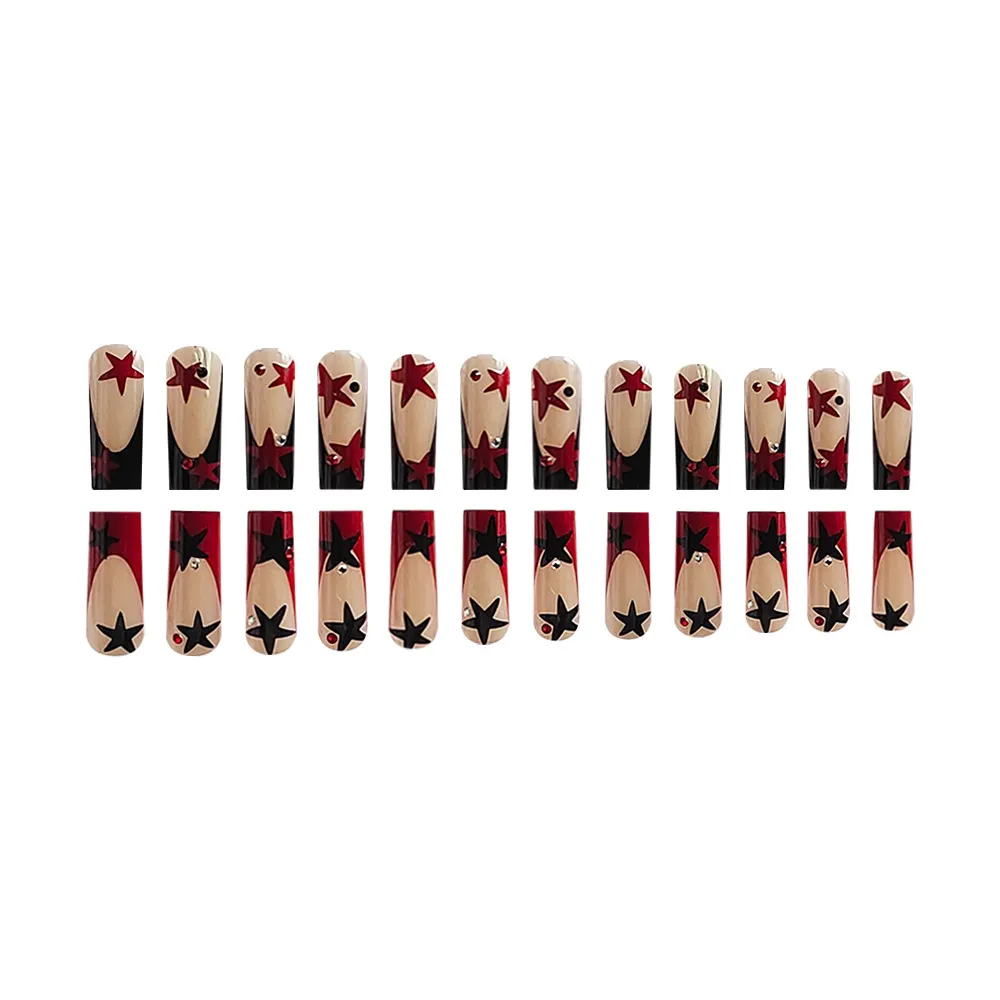 Churchf Churchf Ballet Armour Red And Black Color Star Beauty Armour Piece Wearing Armour Removable Nail