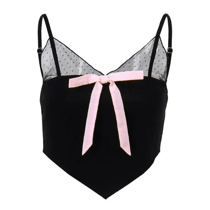 Coquette Pink Bow Tank Top