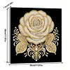 DIY Pearl Painting Rose for Home Wall Decor with Frame(30x30cm)