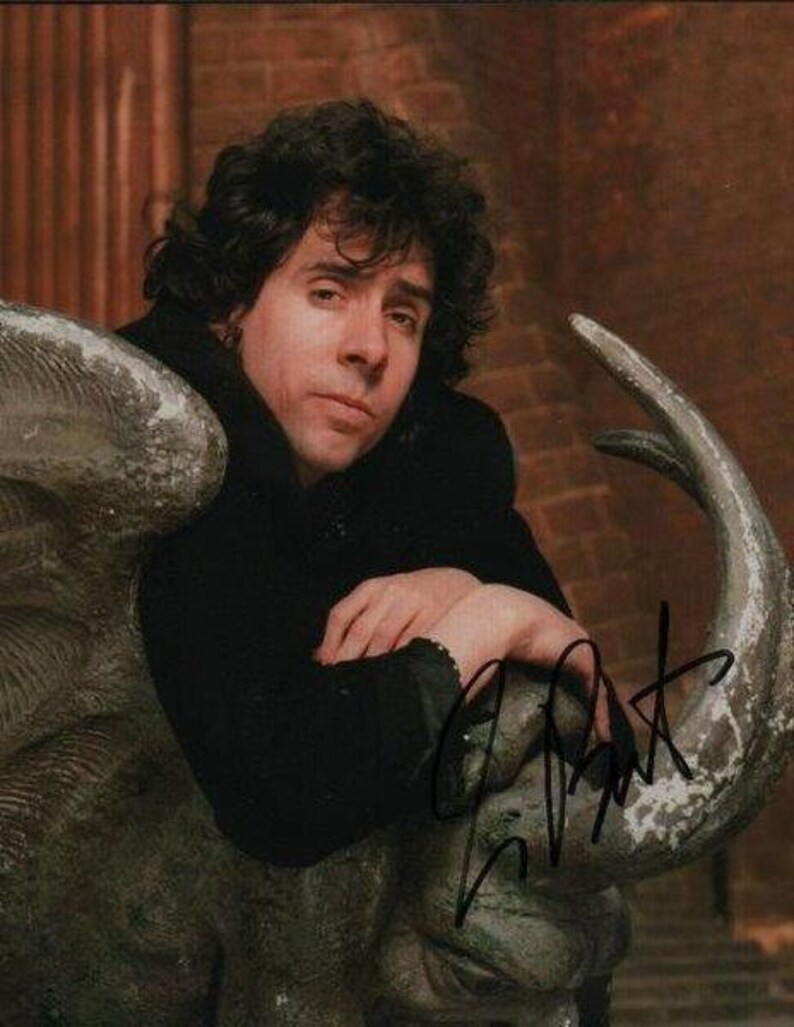 Tim Burton Hand-Signed, Autographed 8x10 wCOA