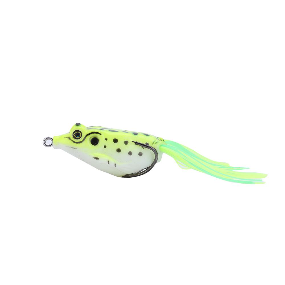 

Fishing Lure ABS Artificial Dual Hook Ray Frog Lure Fishing Bait (Yellow, 501 Original