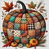 Colorful Mosaic Pumpkin-14CT Counted Cross Stitch 40*40cm/15.75*15.75in