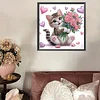 Flower Kitten - Crystal Rhinestone Diamond Painting