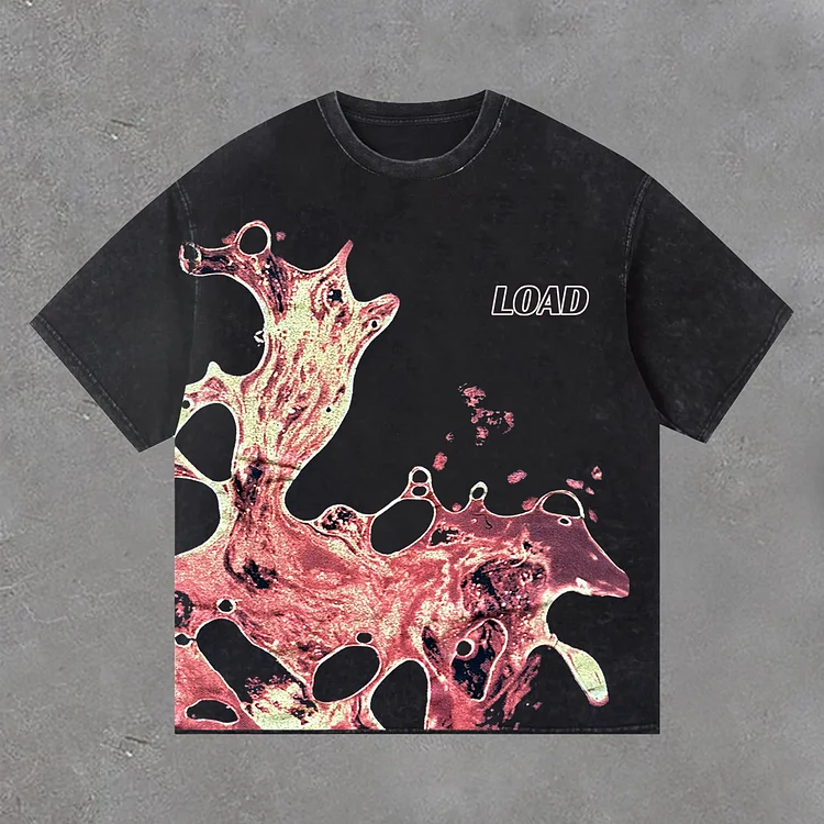Vintage Metallica Load Graphics Short Sleeve Acid Washed T-Shirt