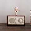 Retro walnut wood radio Bluetooth speaker