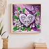 Flowers Butterfly - Diamond Painting - Partial Special Shaped Drill(Canvas|30*30cm)