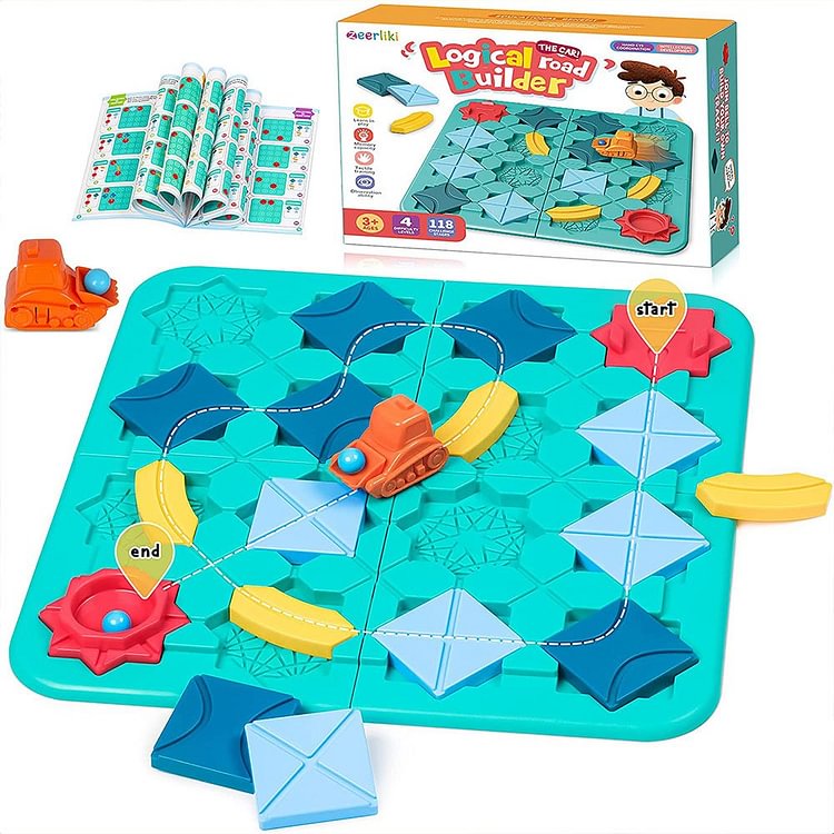 Logical Road Builder Old Board Games