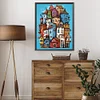 Diamond Painting-DIY Full Round Drill Colorful House(50*40 CM)
