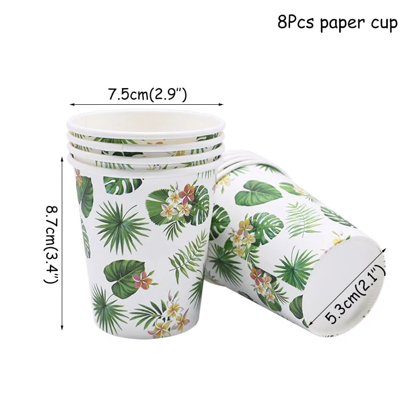 Hawaii Party Luau Flamingo Party Decorations Pineapple Summer Tropical Party Supplies Hawaiian Birthday Party Decor Wedding