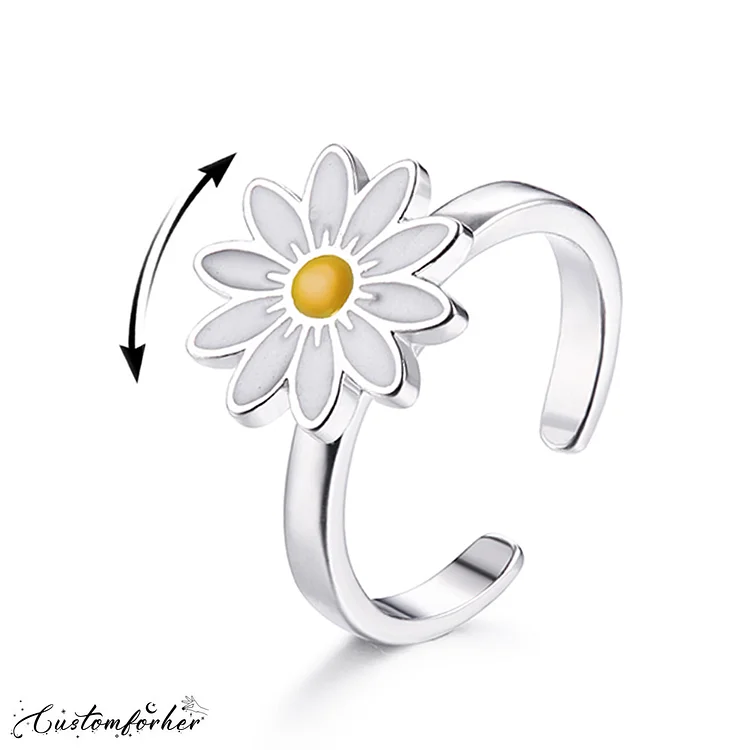 Daisy Anxiety Fidget Ring