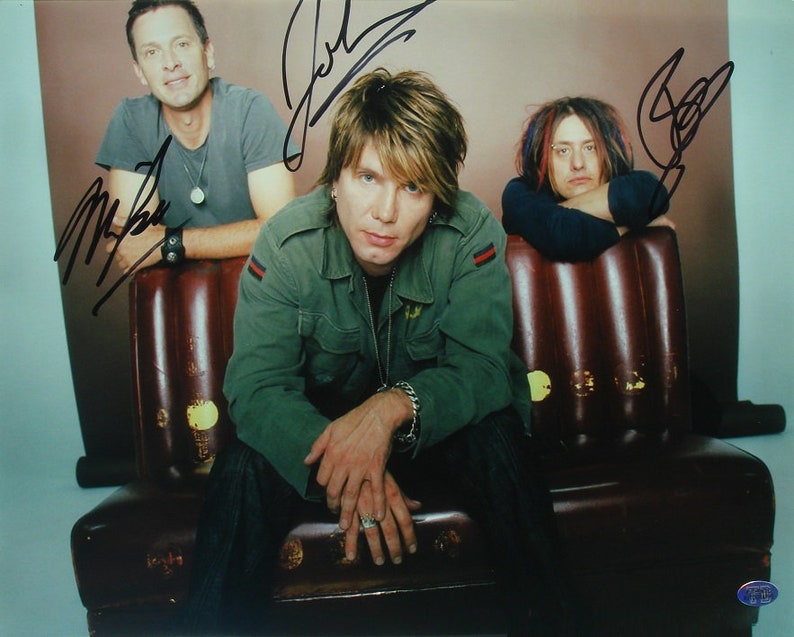 GOO GOO DOLLS Signed Photo Poster painting X3 John Reznik, Mike Malinin, Robby Takac 11x 14 wcoa