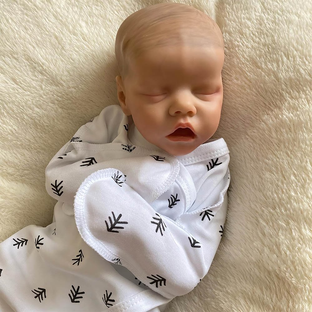 12'' Truly Real Lifelike & Realistic Newborn Reborn Soft Silicone Baby Eyes Closed Girl Named Wenty