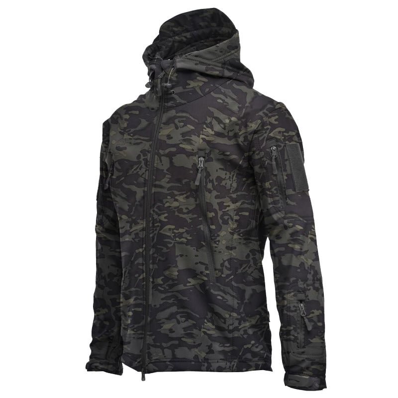 Men's Outdoor Camouflage Soft Shell Waterproof Warm Jacket