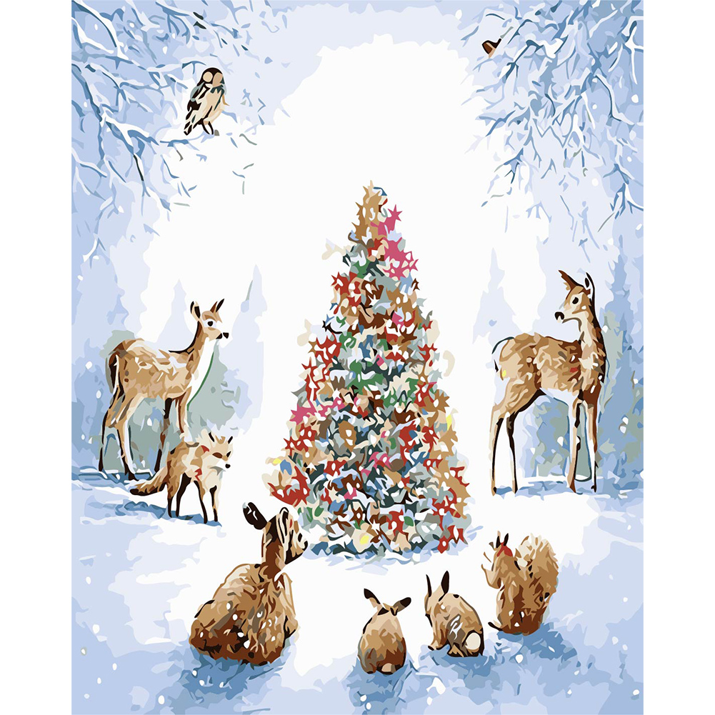

40*50cm - Painting By Numbers - Winter Animal, 501 Original