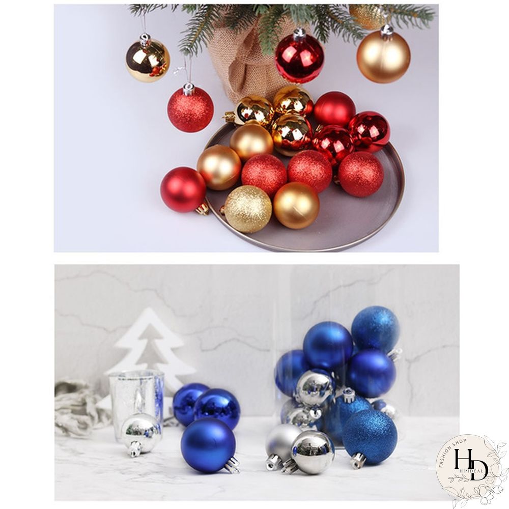 PcsSet Christmas Tree Ornaments Multi-color Ball Plastic Gift for Xmas Holiday Decoration