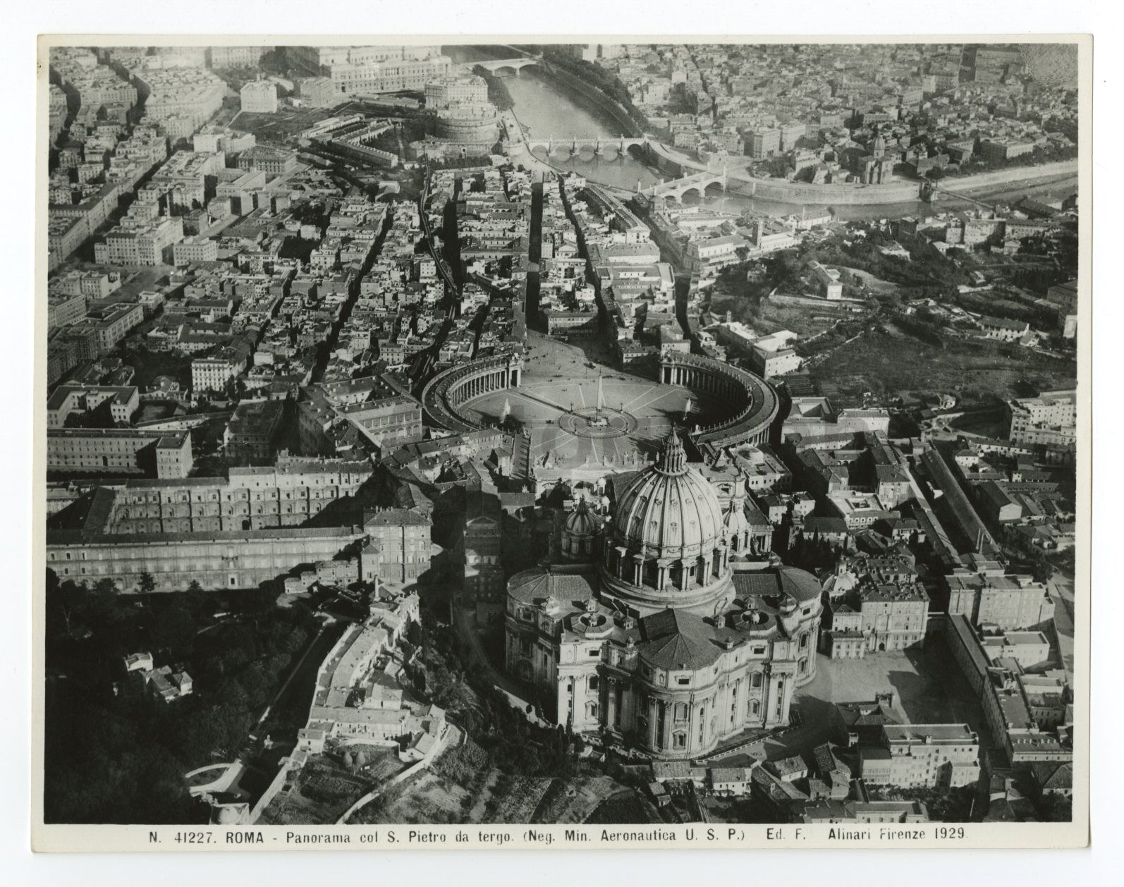 Vatican City - Vintage 8x10 Publication Photo Poster paintinggraph - Aerial View - 1929