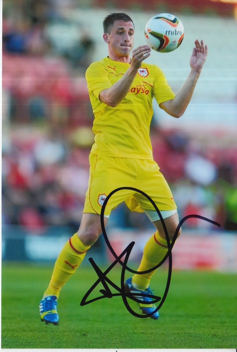 CARDIFF CITY HAND SIGNED ANDREW TAYLOR 6X4 Photo Poster painting 7.