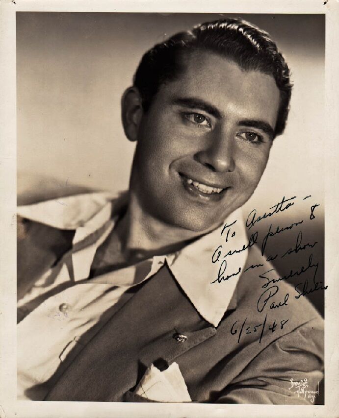 40's Broadway Actor PAUL SHILIS Vintage Signed Photo Poster painting