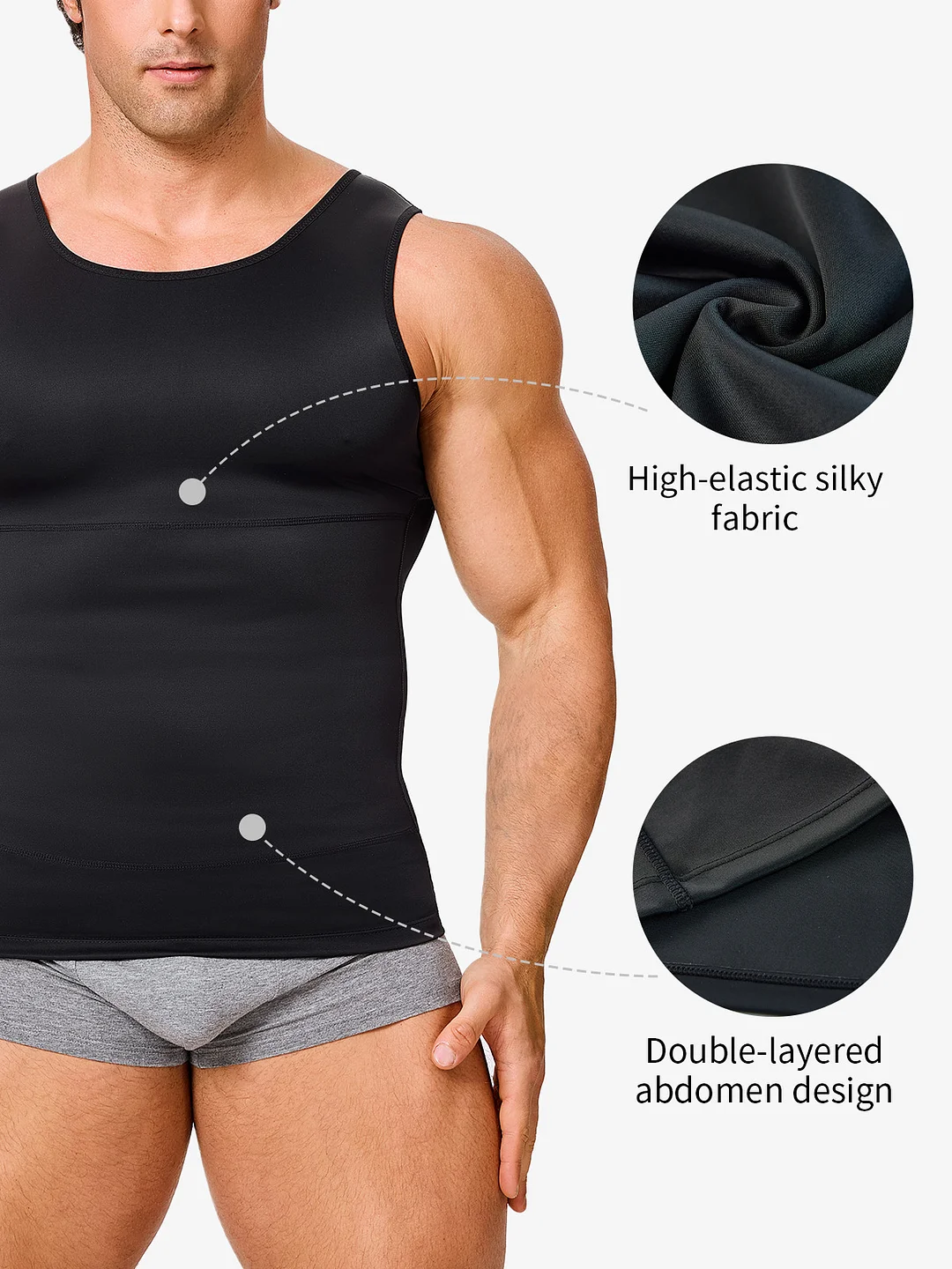Mens Slimming Body Shaper Vest
