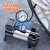 12V Car Tire Pump Cylinder Power System Mini Air Compressor Auto Inflatable Pump