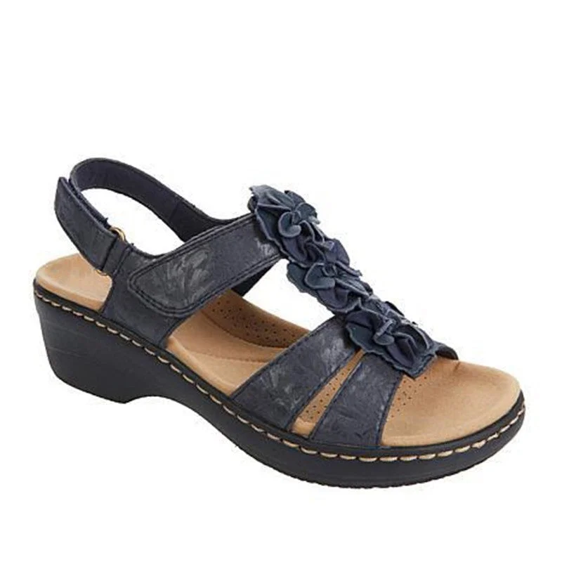 Flower Platform Sandals