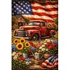 Independence Day Full DIY 5D Round Drill Diamond Painting Kit Large Size 40x60cm Diamond Dots Paintings Picture Arts Craft for Adults/Beginners Home Decor
