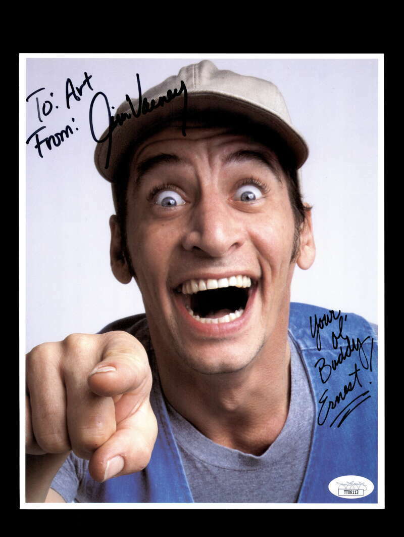 Jim Varney JSA Coa Signed 8x10 Photo Poster painting Autograph