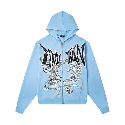 MIXED EMOTION Zip Hoodie | Emotions Never Die Red
