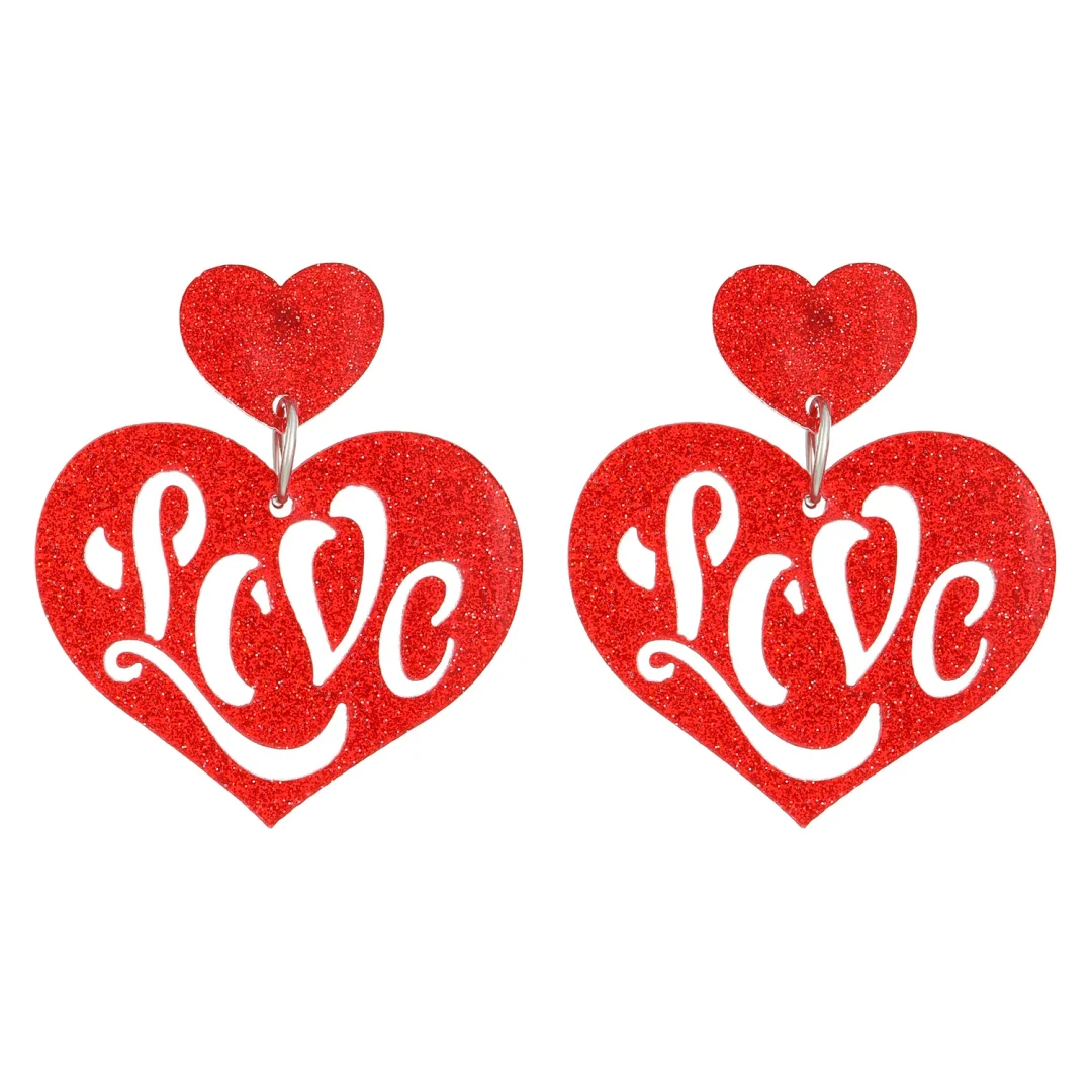 LOVE Letter Acrylic Earrings