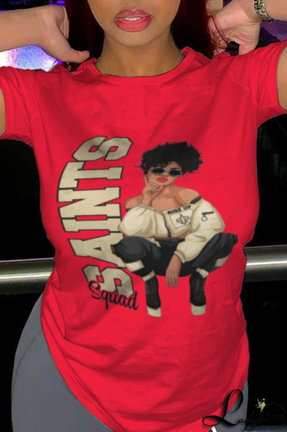 White Fashion Print Patchwork Letter O Neck T-Shirts