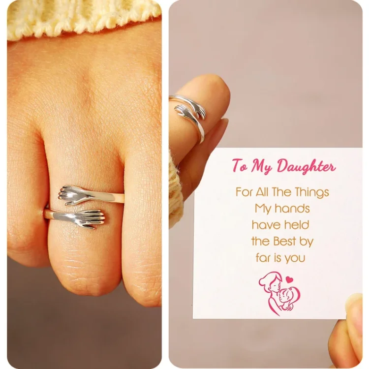 To My Daughter-Hug Ring "the Best by far is you" Gifts For Daughter