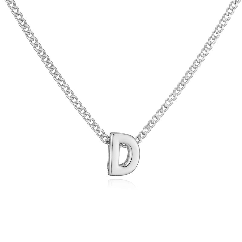 Copper 18K Gold Plated Letter Necklace