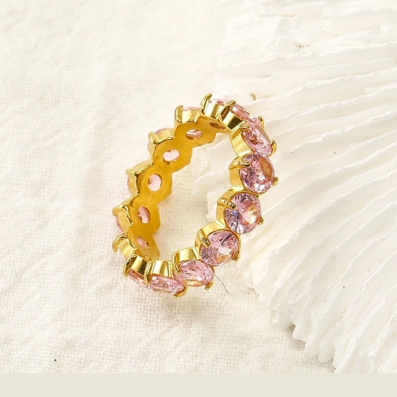 Titanium Steel Lady Geometric Rings