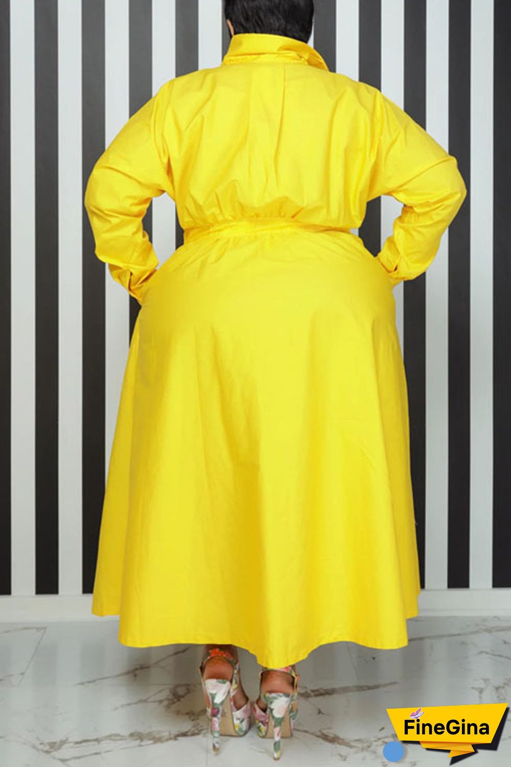 Black Casual Solid Patchwork Buckle Turndown Collar Shirt Dress Plus Size Dresses