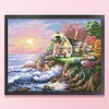 Seaside Garden Lake - 9CT Full Beaded Cross Stitch Kit(55x43cm)