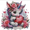 Rainbow Unicorn-14CT Stamped Cross Stitch Egyptian Cotton 65*65cm/25.59*25.59in(Big Size) tapestrymarket