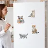 4PCS 2D/Flat Acrylic DIY Diamond Art Fridge Magnet Kit British Shorthair Design DIY Art Fridge Magnet Refrigerator Sticker Magnetic Diamond Art Decor Refrigerator Mailbox Home Decoration DIY Crafts