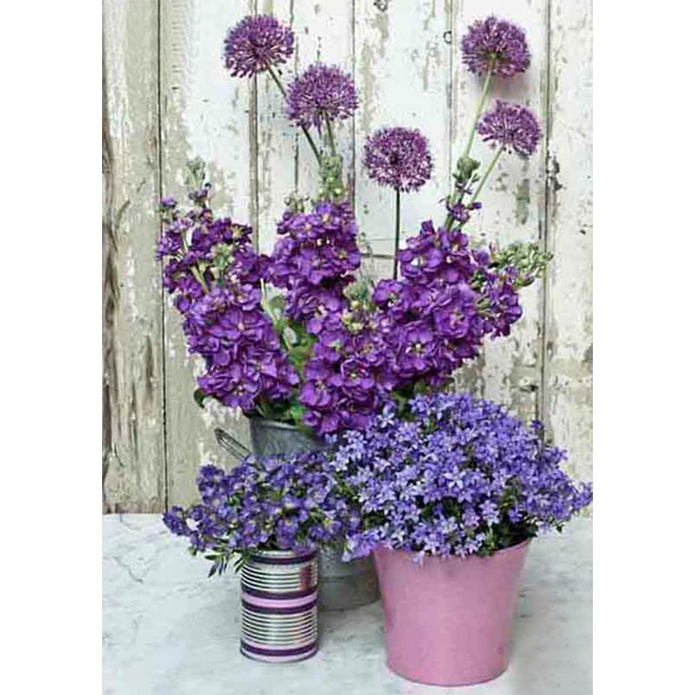 

30*40CM-Round Drill Diamond Painting-Violet, 501 Original