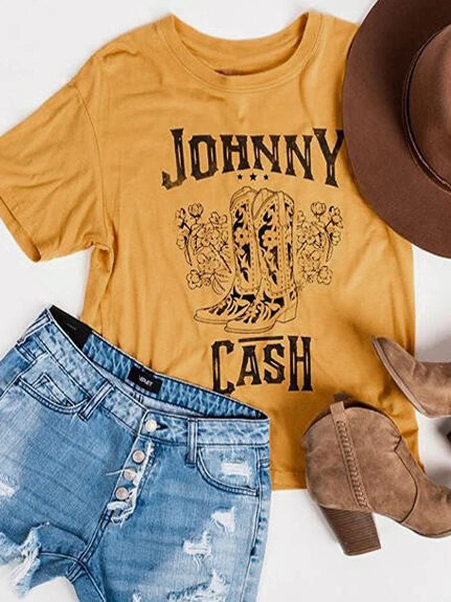 Johnny Cash O-Neck T-Shirt